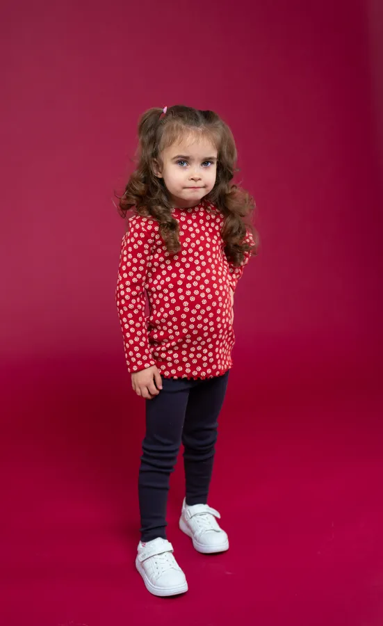 Футболка длинный рукав для девочки